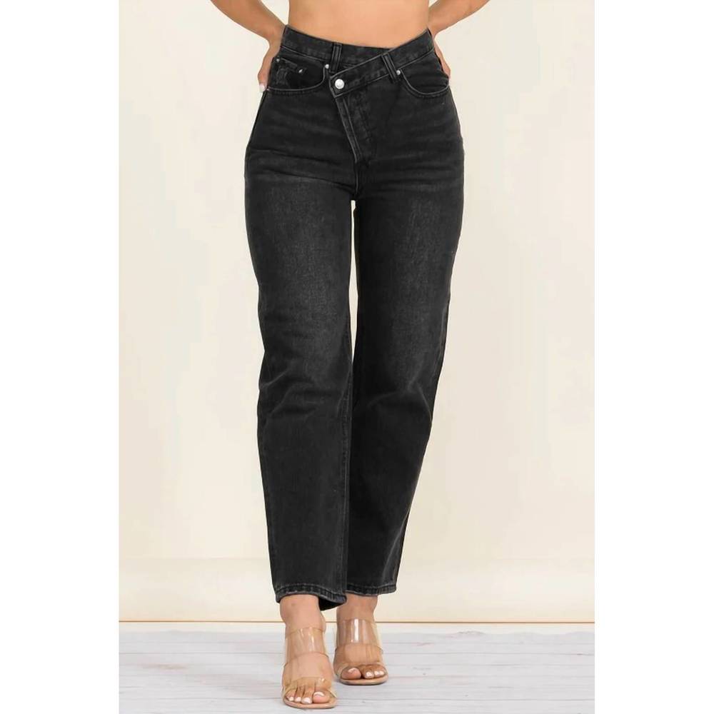 NEW ADELE B beverly hills high waisted jean in black